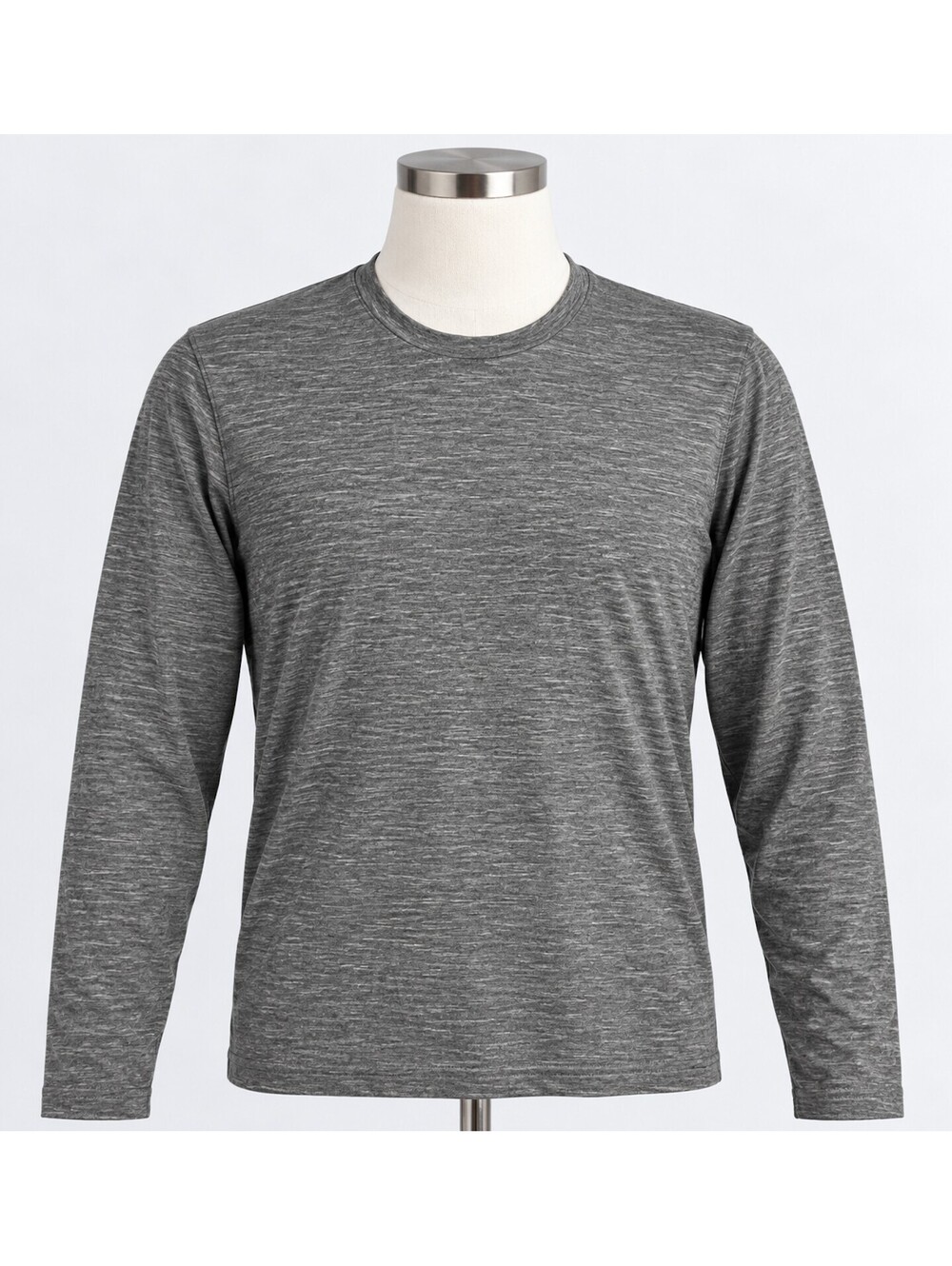 Hill City Men's L Gray Long Sleeve Performance Shirt